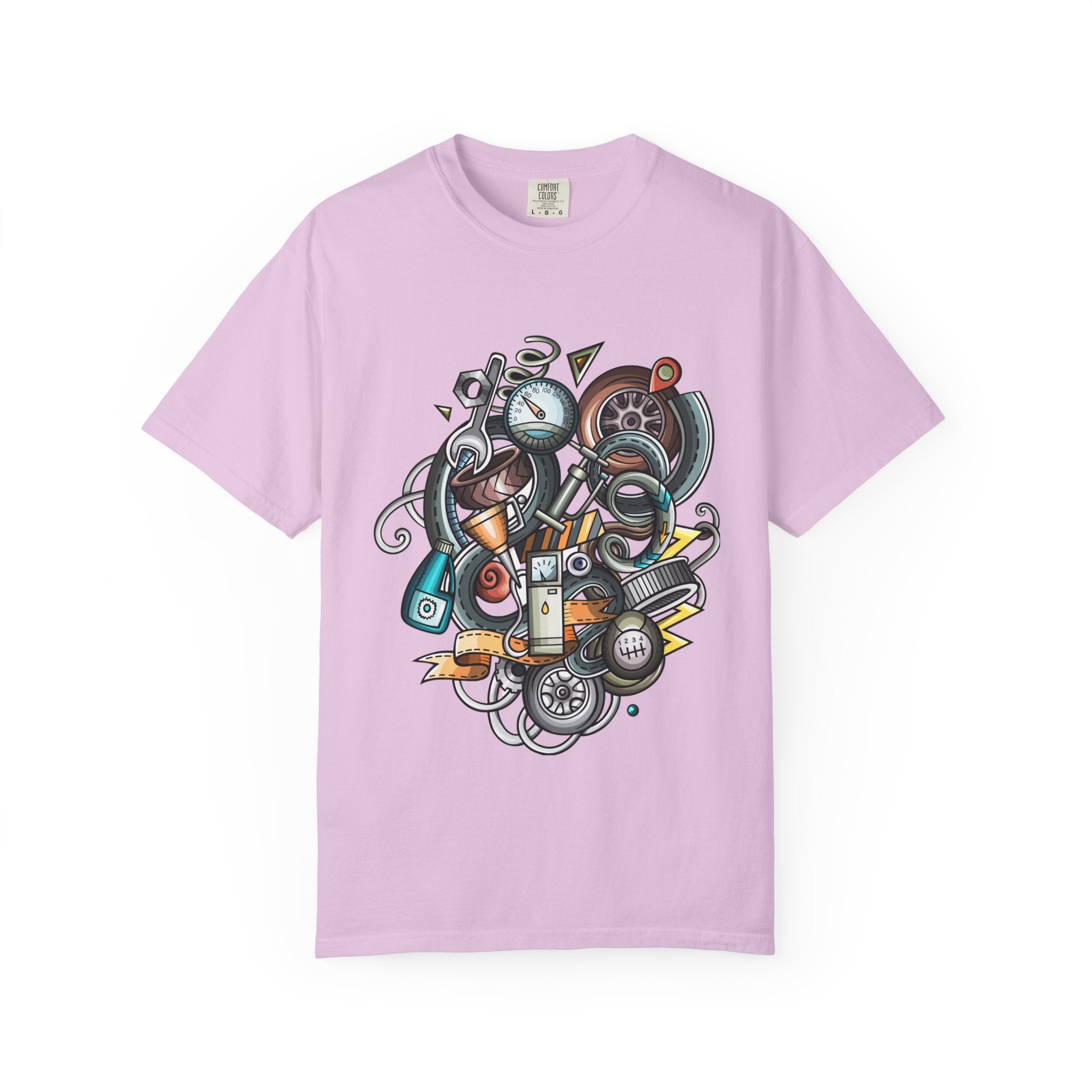 Abstract Vintage Motors T-Shirt — Retro Automotive Graphic Tee