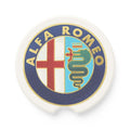 Soapstone Car Coaster — Vintage Alfa Romeo Emblem Car Cup Holder Coaster