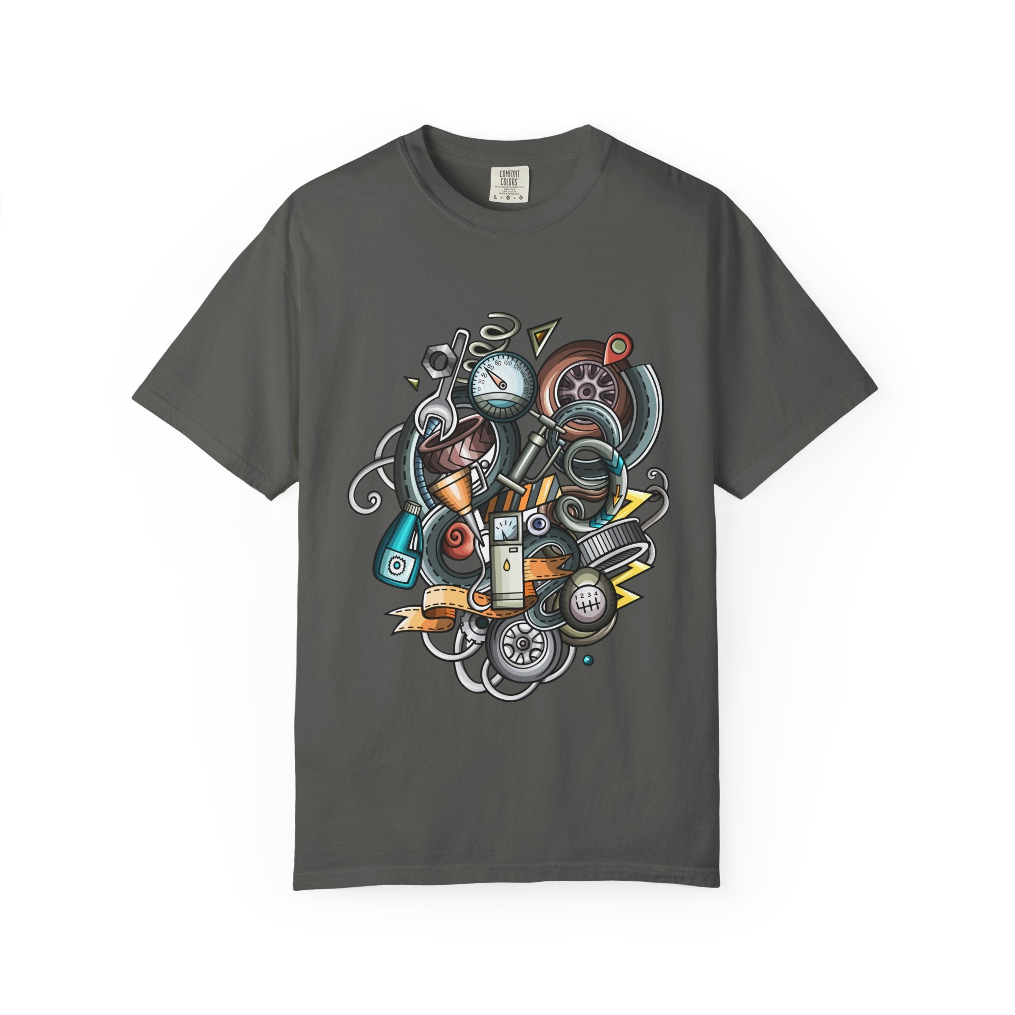 Abstract Vintage Motors T-Shirt — Retro Automotive Graphic Tee